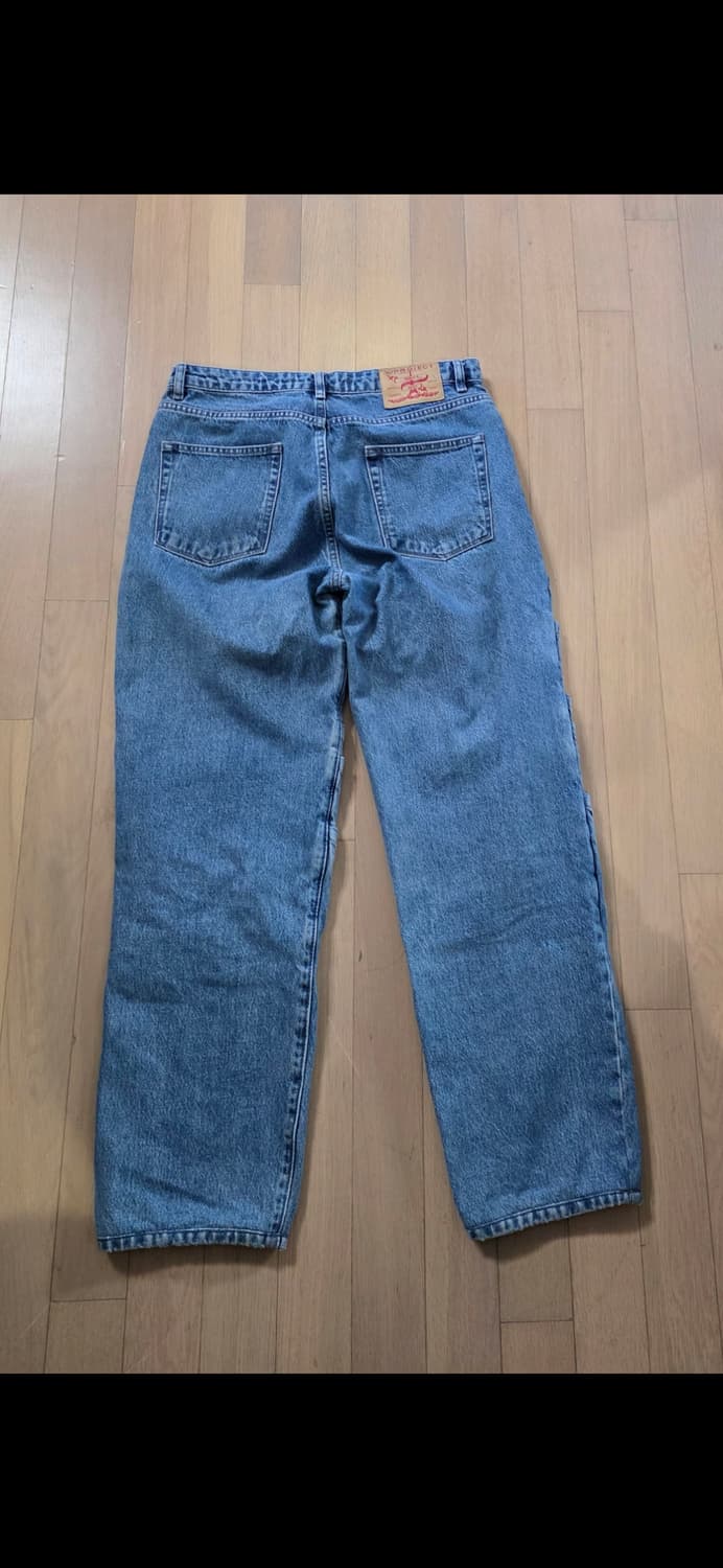 정품 와이프로젝트 컷팅 청바지 데님 남녀공용 상품이미지4