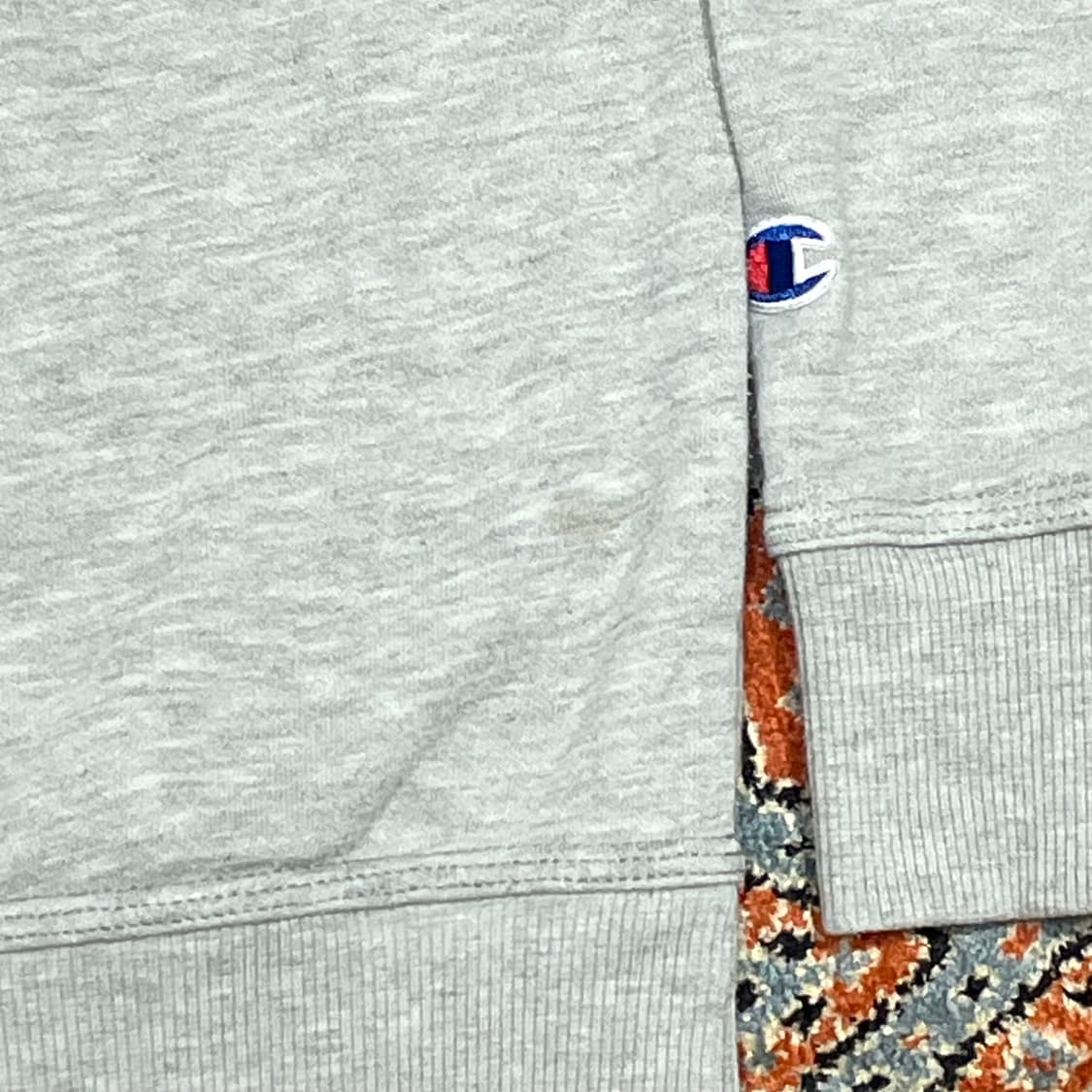 챔피온 그레이 무지 기모 맨투맨 남성XL 상품이미지4