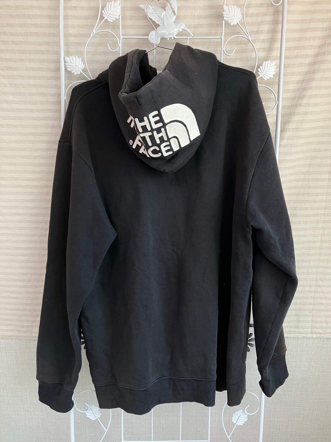 빈티지 노스페이스 자수 블랙 후드 집업 y2k 스트릿 갸루 펑키 일본빈티 상품이미지1
