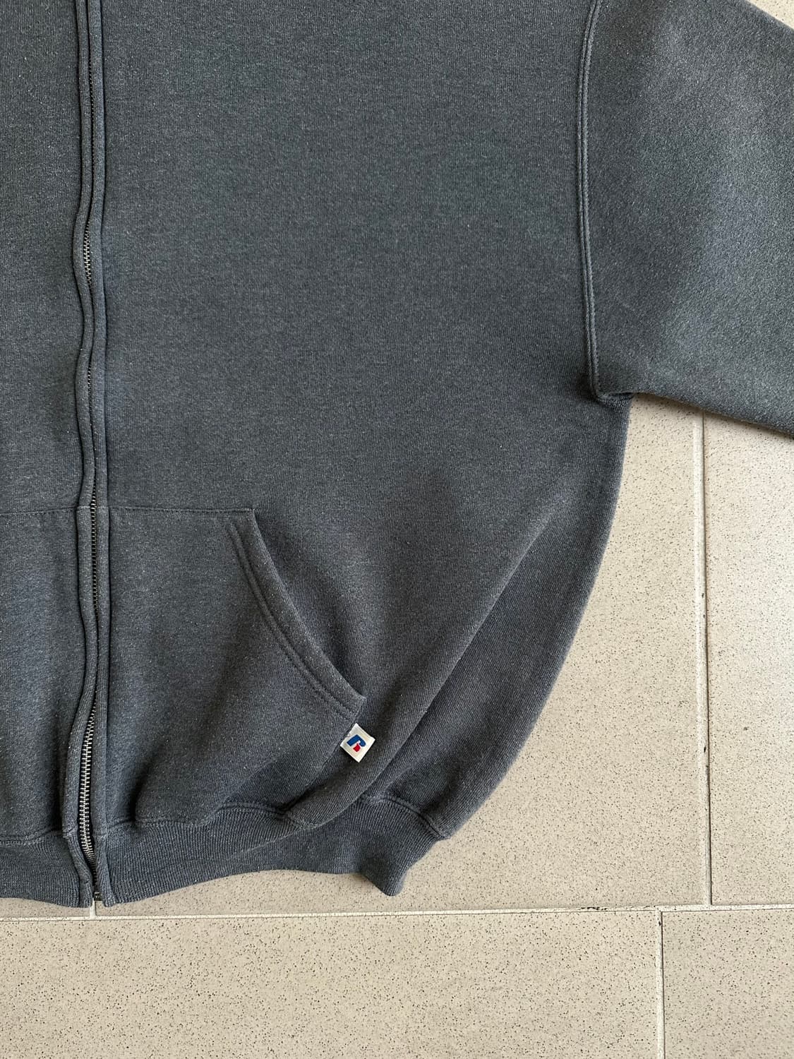 00s 빈티지 러셀 후드집업 다크그레이 XL 상품이미지3