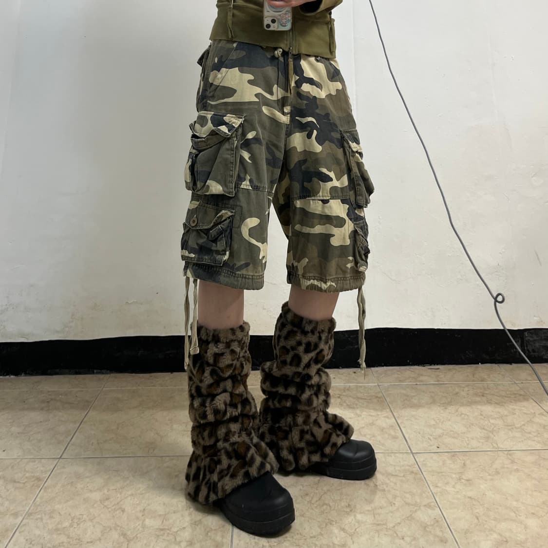 Camo bermuda pants 상품이미지1