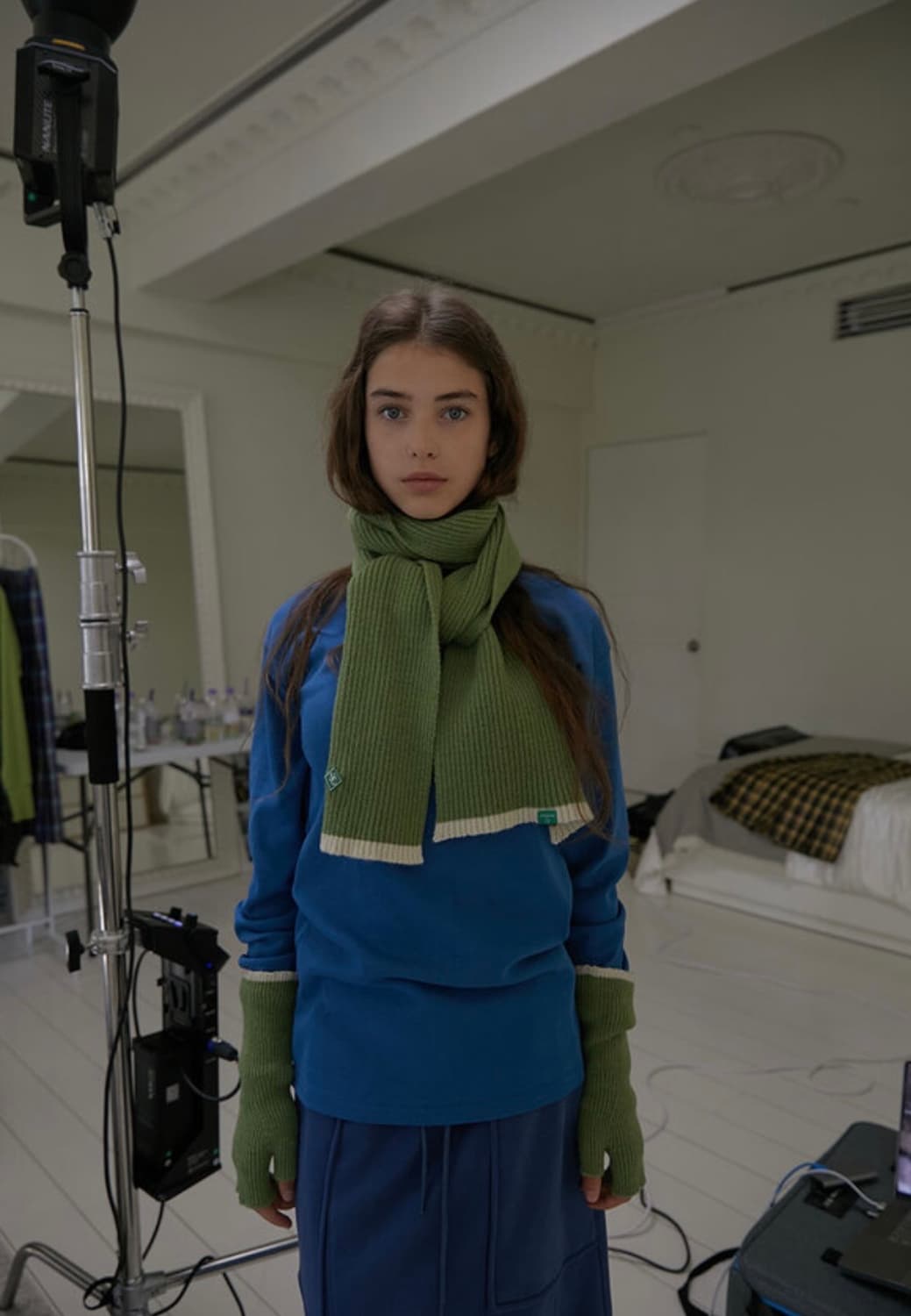 노컨텐츠 니트 머플러 상품이미지1