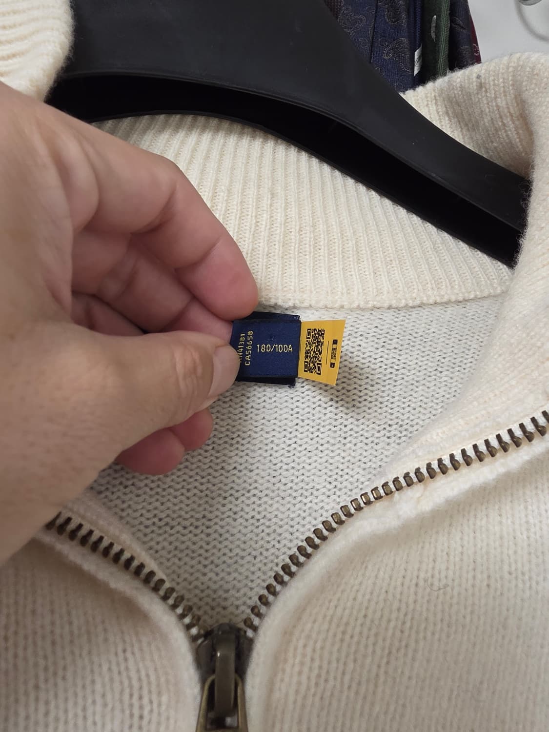 폴로 랄프로렌 캐시미어 하프집업 반집업 니트 상품이미지8