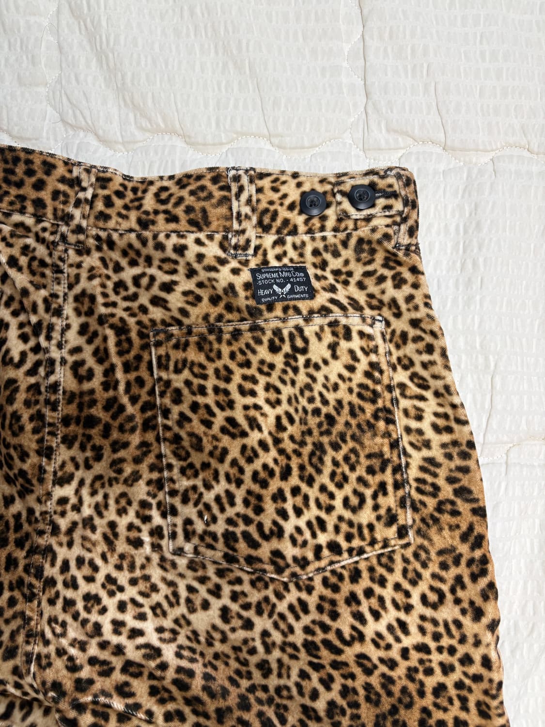 Supreme Velvet Leopard Flight Pants  상품이미지5