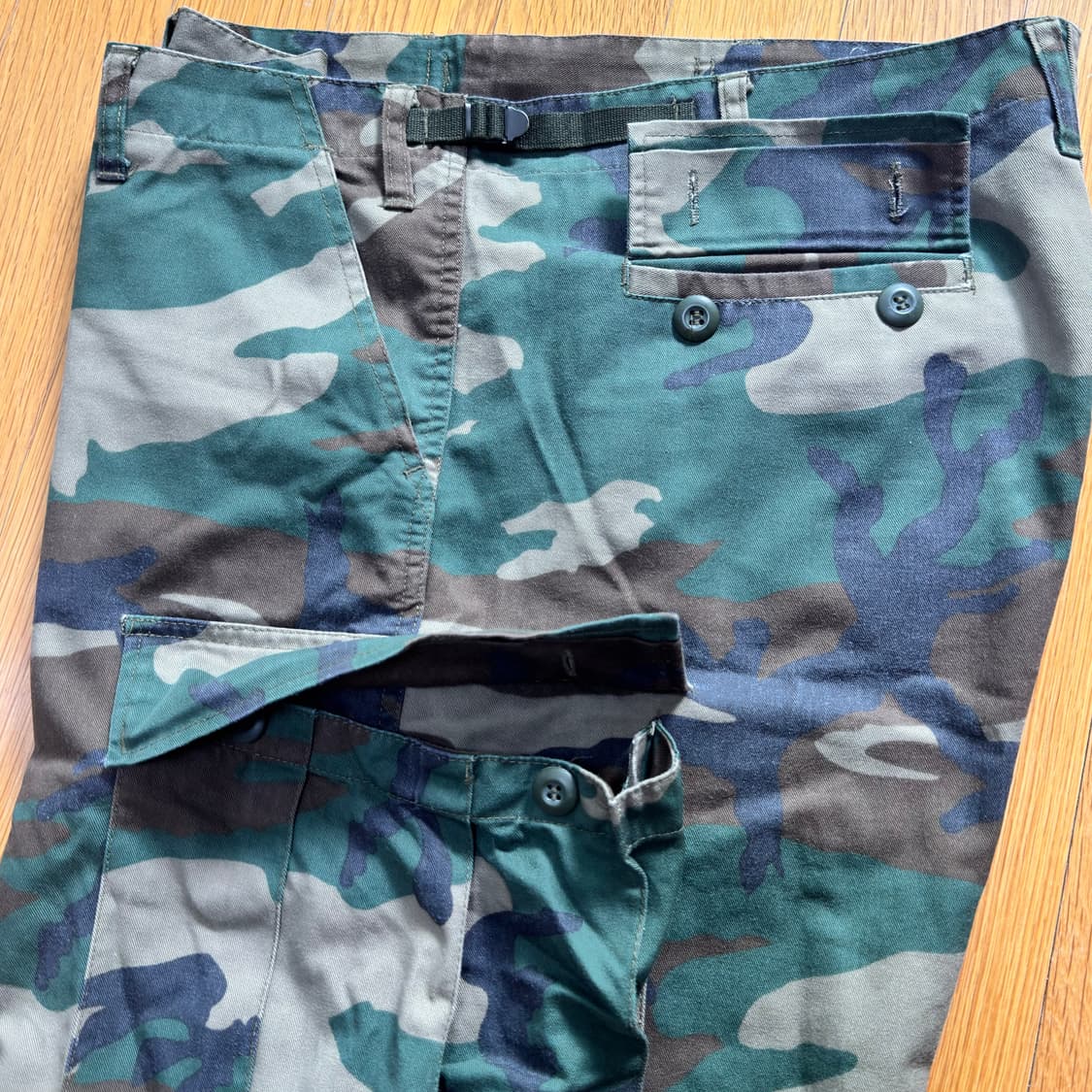 Rothco 빈티지 우드랜드카모 카고 쇼트팬츠 L 상품이미지5