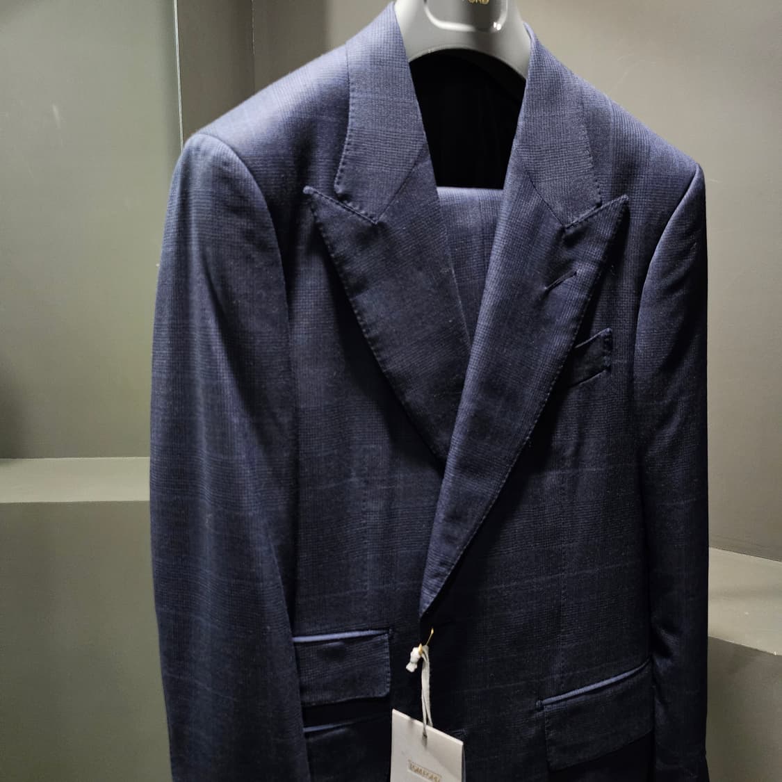 톰포드 쉘튼 글렌체크 투피스 수트셋업 상품이미지2