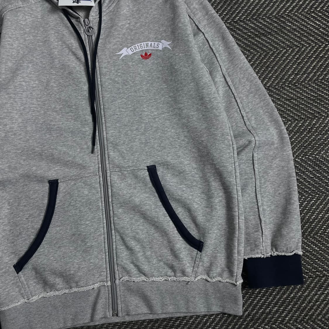 아디다스 오리지널 빅로고 박시핏 트랙 후드집업o 3734 상품이미지3