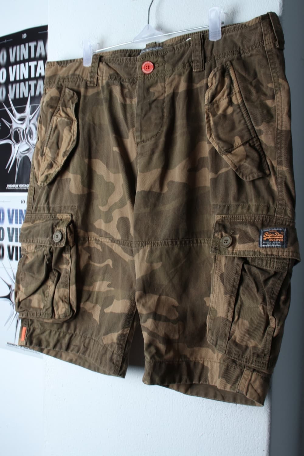 (XL-2XL) 슈퍼드라이 반바지 팬츠 빅사이즈 카모 카고-P9739 상품이미지1