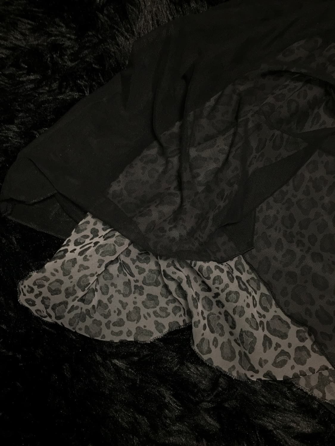 GK layered leopard skirt 상품이미지2