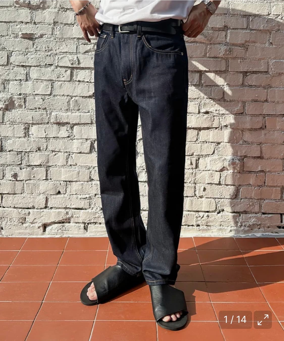 페이탈리즘 인디고 스트레이트 핏 데님 46 상품이미지1