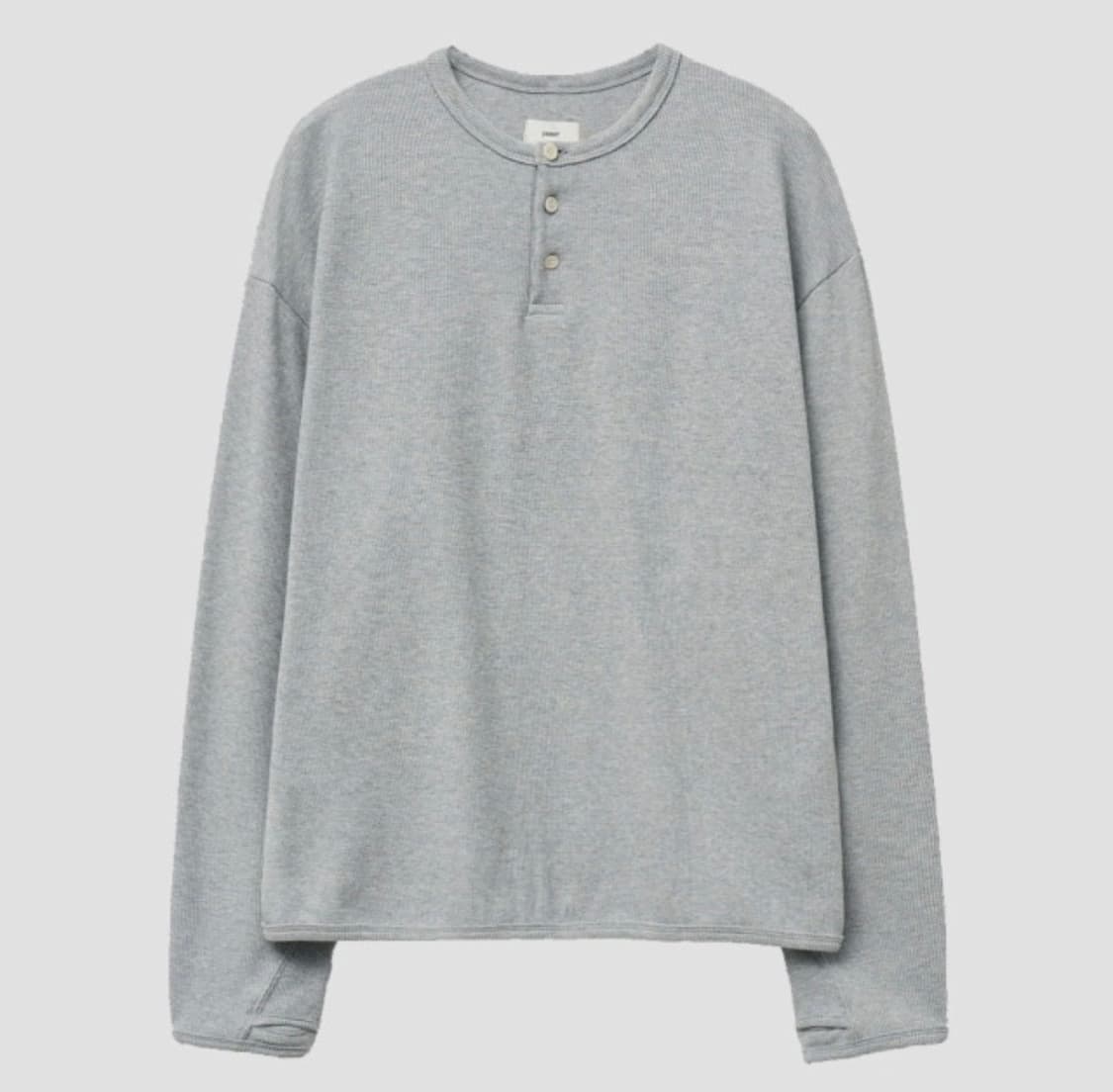 파세르 헨리넥 와플 롱슬리브 상품이미지1