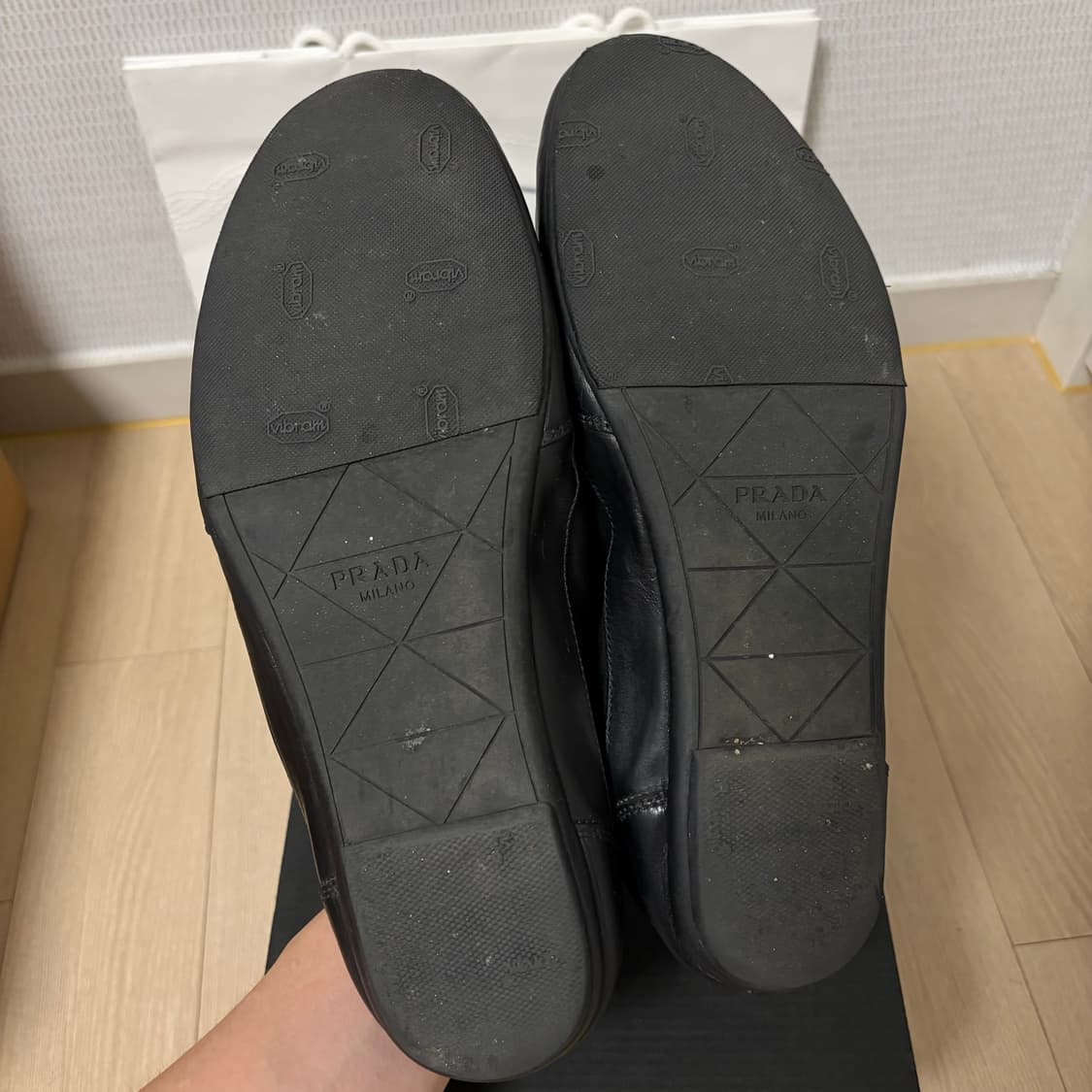 프라다 컬랩스 PRADA Collapse 레더 스니커즈 270 UK8 상품이미지6