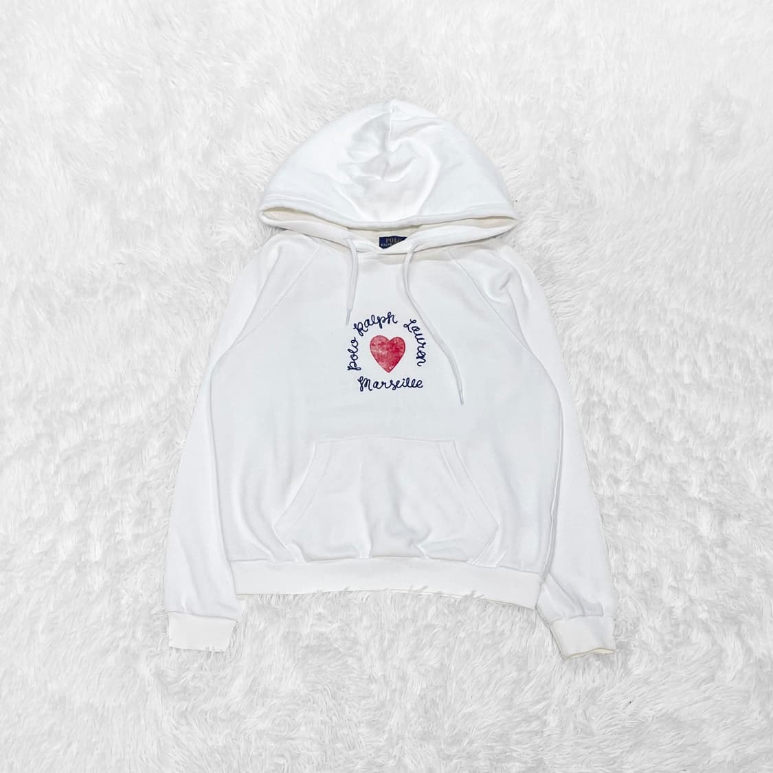 폴로 랄프로렌 하트 마르세유 후드티 화이트 상품이미지2