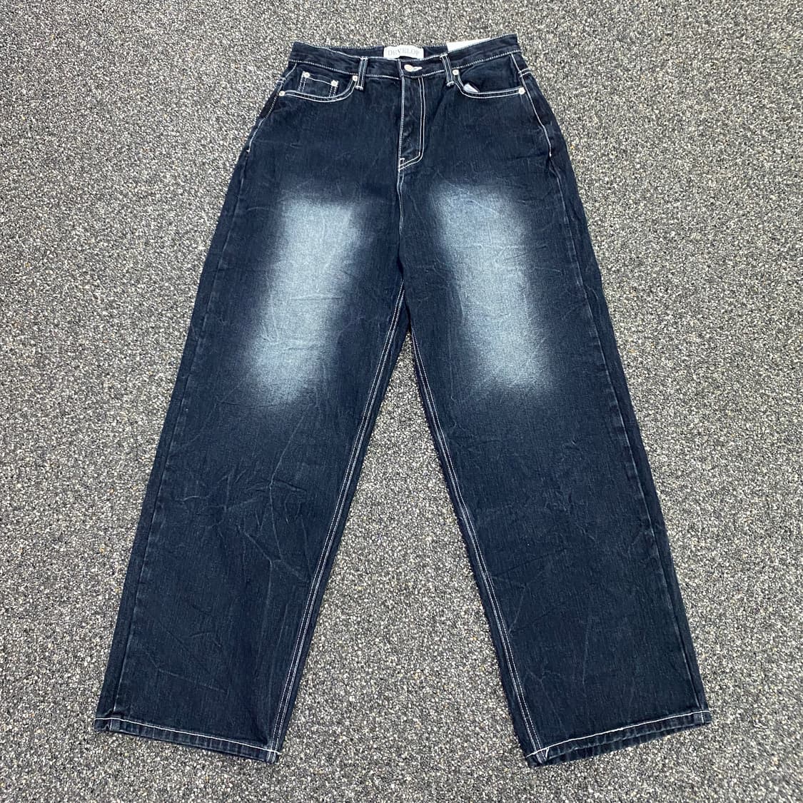 빈티지 디벨롭 힙 레터링 워싱 데님 팬츠 B3626 상품이미지3