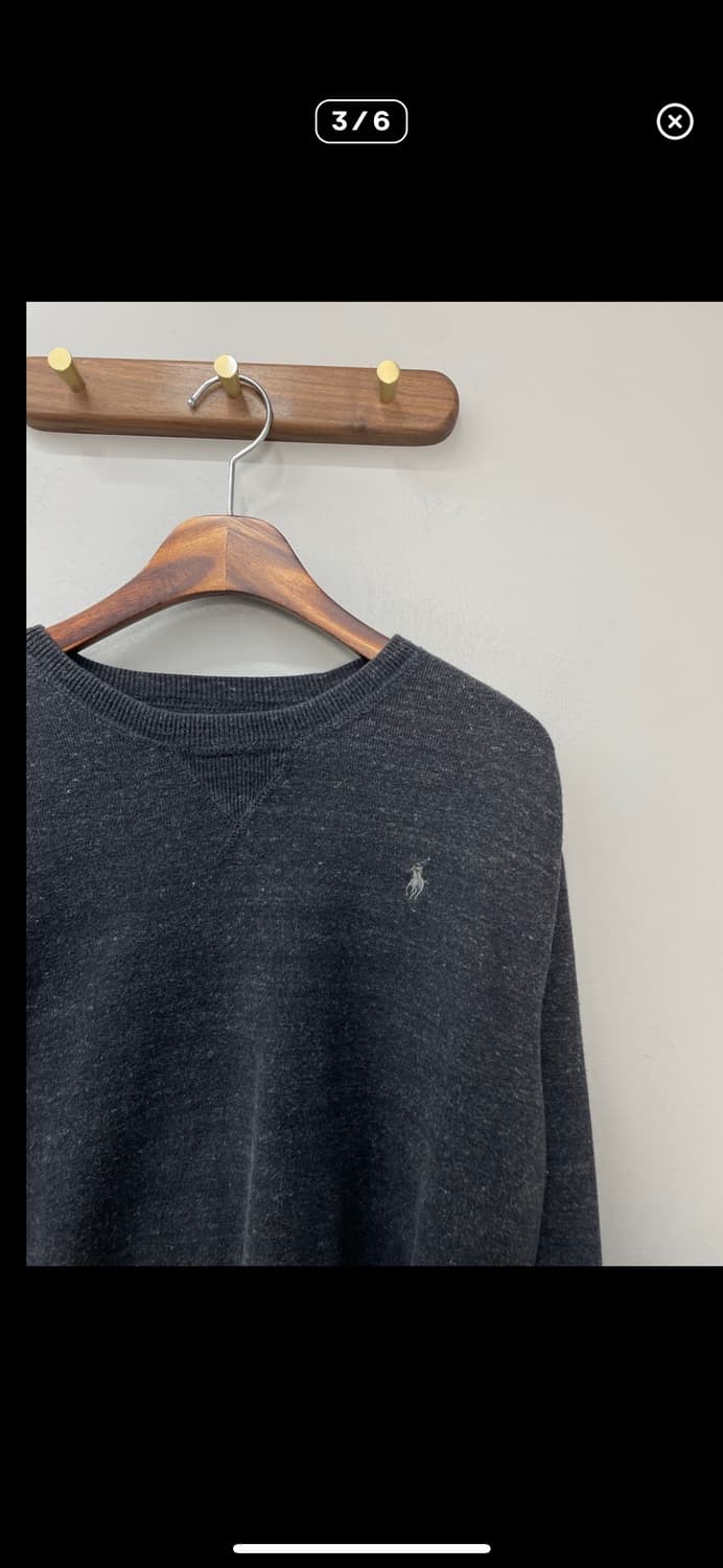 폴로랄프로렌 차콜 코튼 니트 A2464 상품이미지3