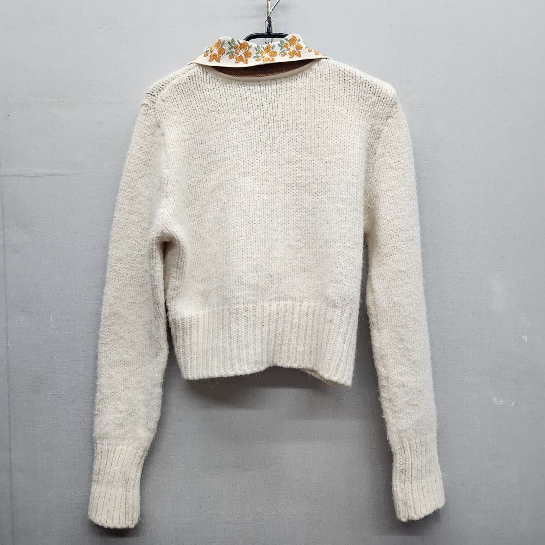 자라 플라워 카라 크롭 가디건 S(M) 상품이미지3