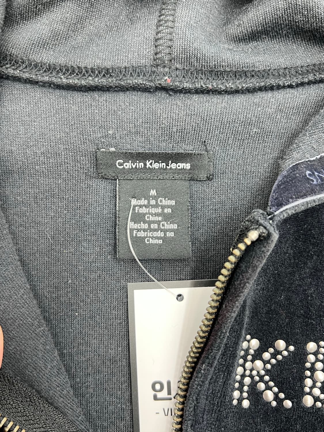 캘빈 클라인 비즈로고 후드집업 상품이미지3