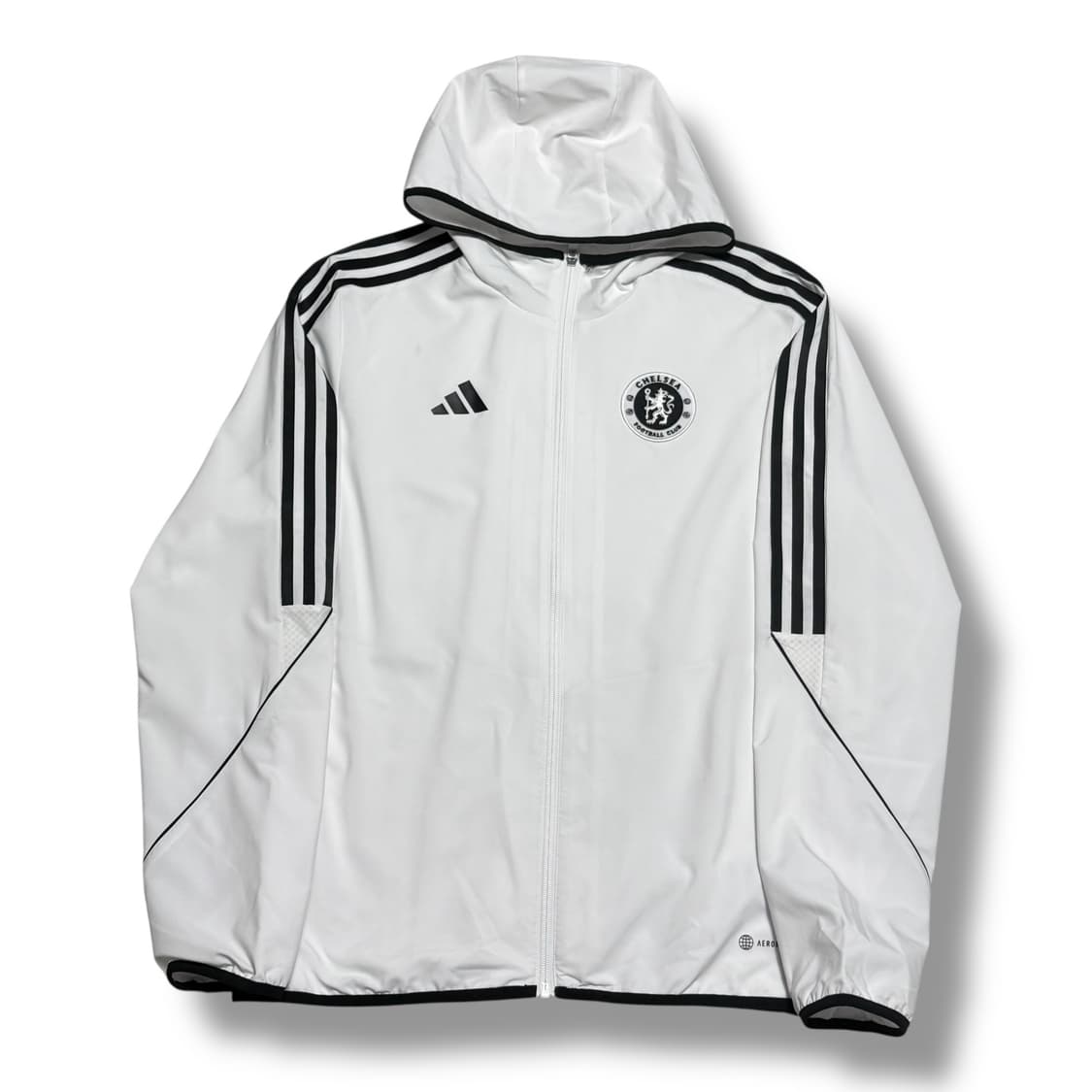 Adidas 첼시 화이트 후드 트랙탑 져지 상품이미지1