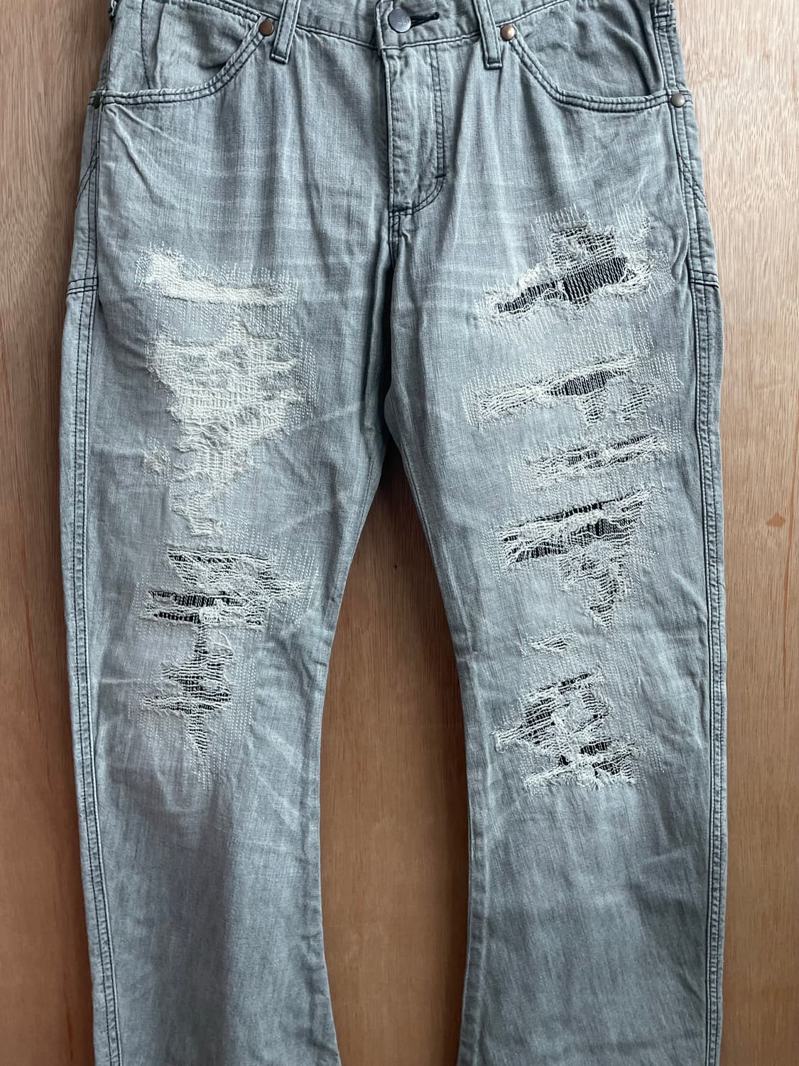 AKM X Wrangler 바나나 플레어 데님 팬츠 상품이미지5