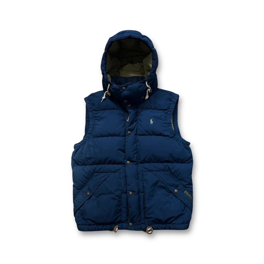 폴로 랄프로렌 네이비 다운 후드 패딩 베스트 상품이미지1