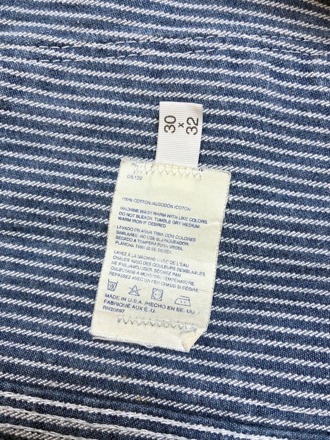 디키즈 히코리 스트라이프 오버롤 서스펜더 멜빵 팬츠 PN5327 상품이미지8