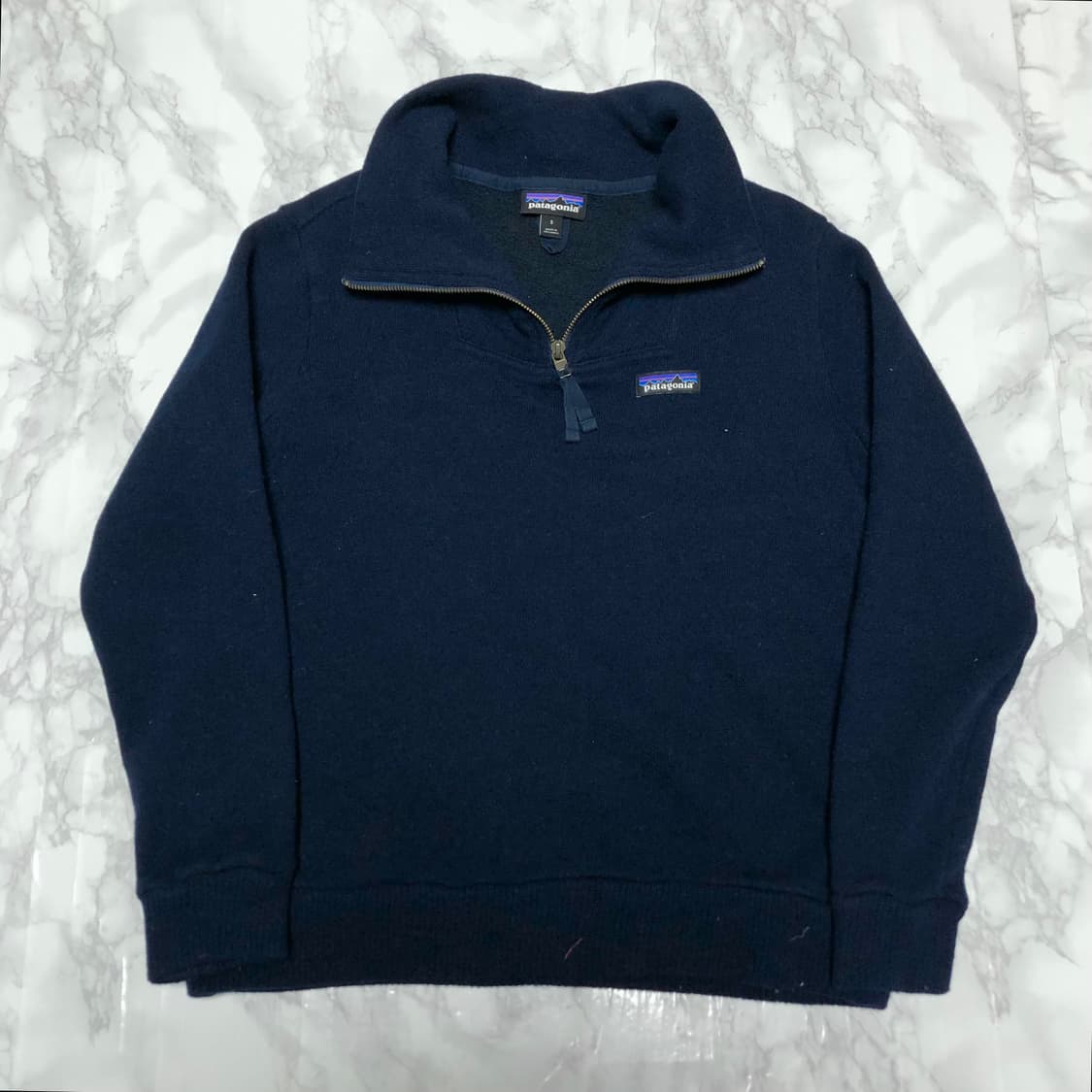 파타고니아 네이비 하프집업 니트 깔끔 남여공용 상품이미지1