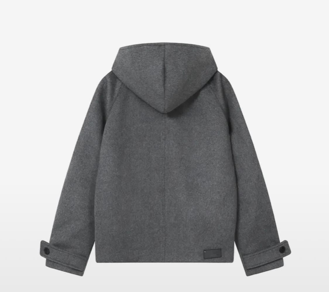 미세키서울 Hoodie double button coat 차콜 상품이미지2