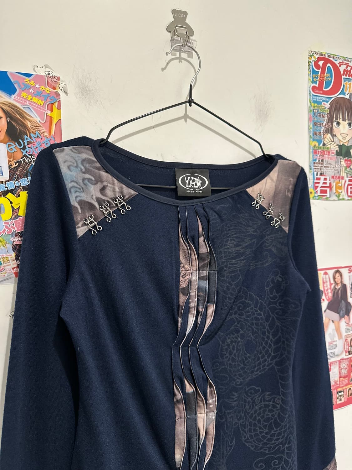 Ozz On Navy Oriental Top  상품이미지4