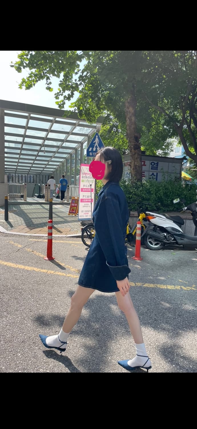 자라 데님 미니 원피스 상품이미지5