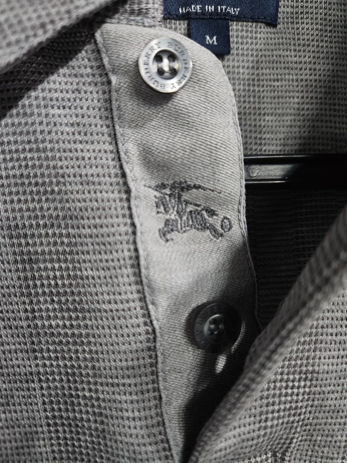 버버리 골프 멜란지 그레이 남성 100 골프 카라반팔티  상품이미지8