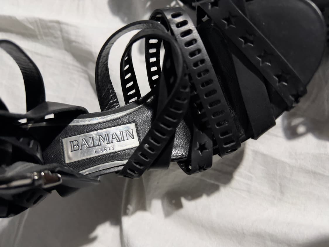 발망 데카르넹 레더 컷 케이지 스타 샌들 상품이미지3