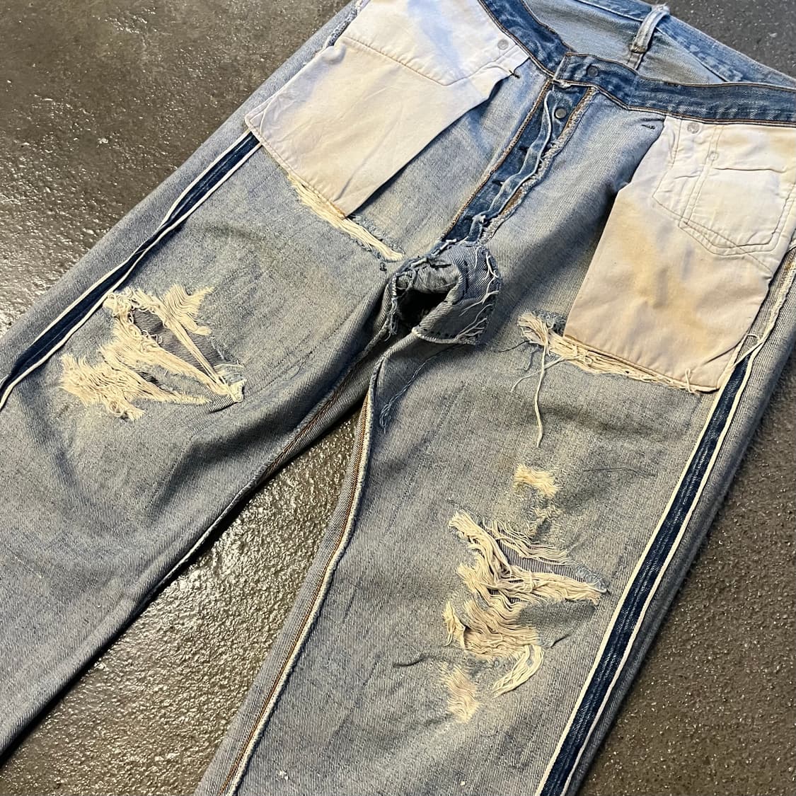 70s Levis501 66전기 셀비지 데님 (35“) 상품이미지7