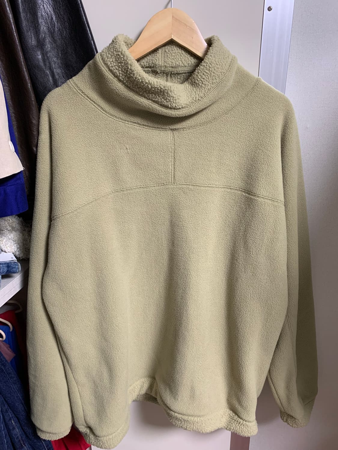 쉬이즈큐트 오버사이즈 플리스 그린 상품이미지2