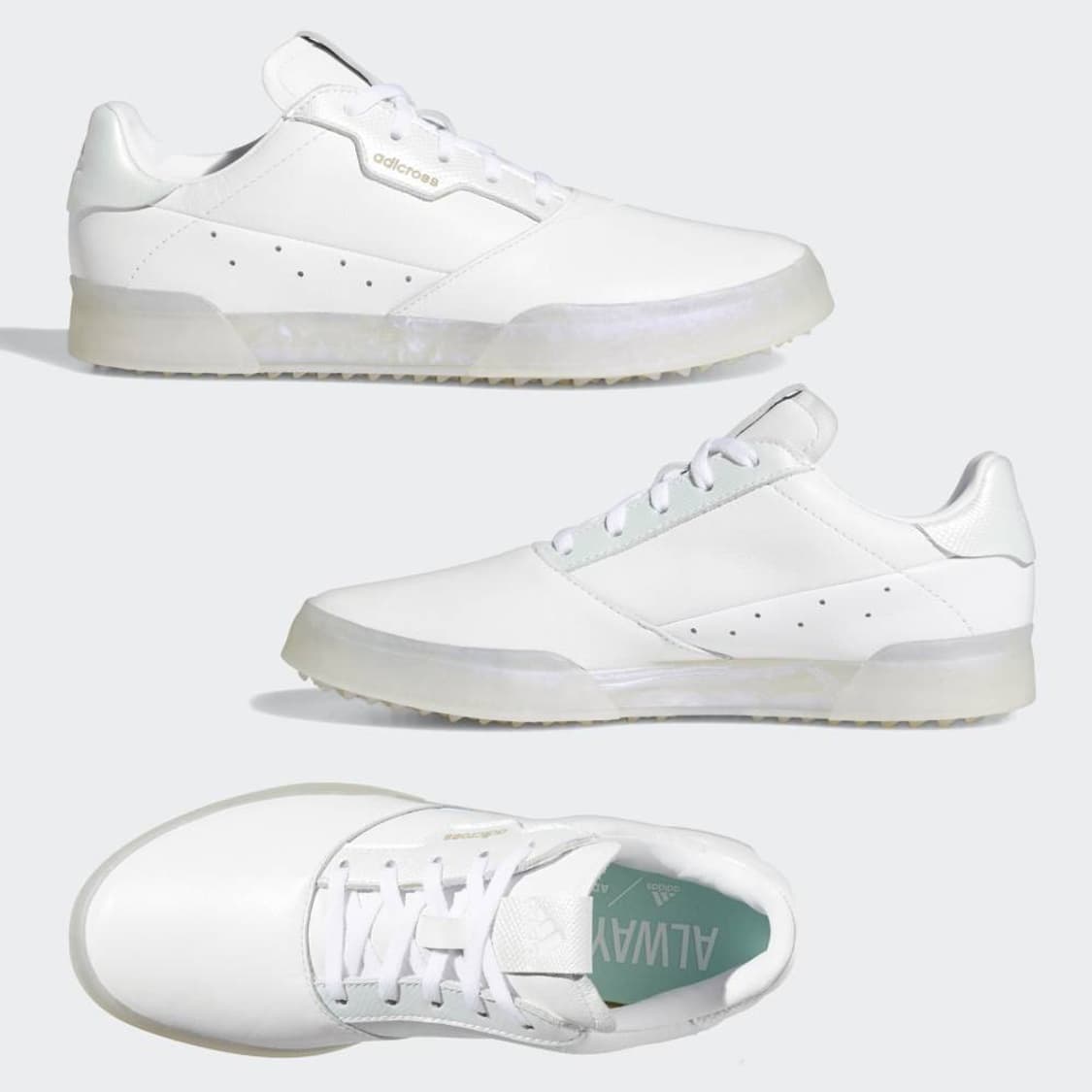 아디다스 골프화 아디크로스 레트로 스파이크리스 여성 FW6332 상품이미지1