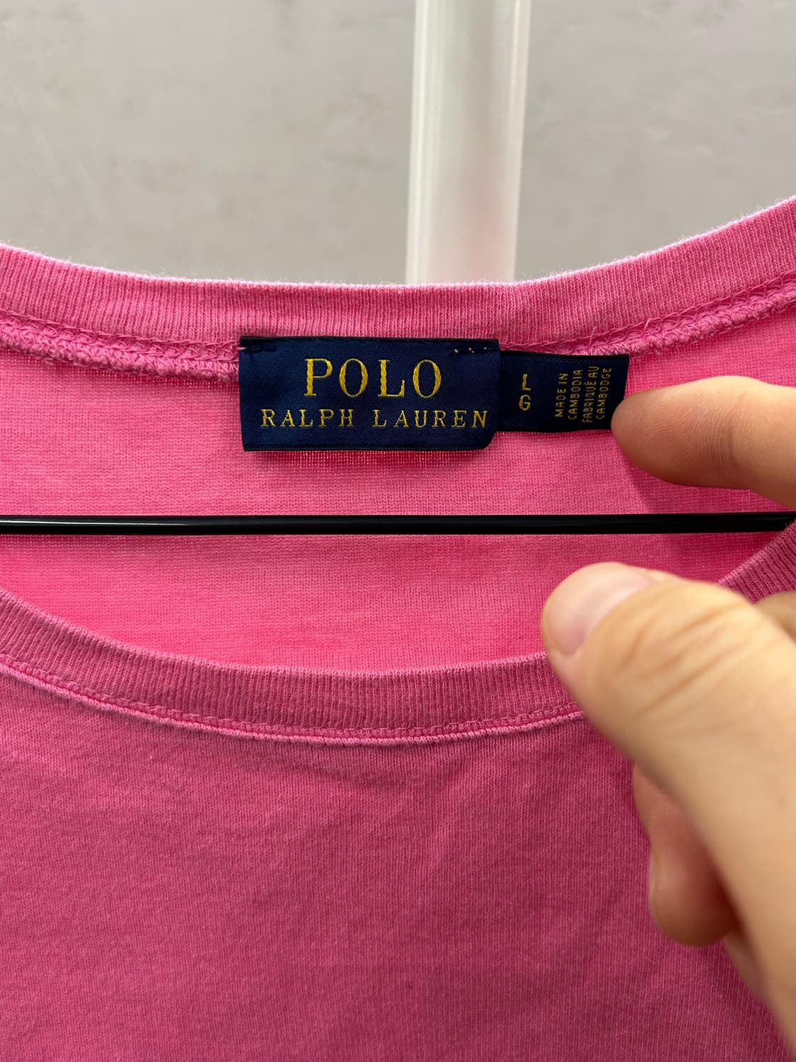 폴로 랄프로렌 핑크 반팔 티셔츠 상품이미지4