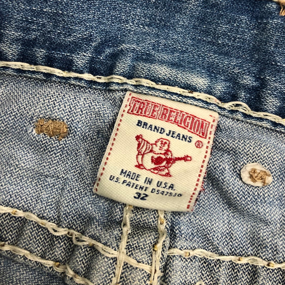 트루릴리전 Logan Super T 디스 워싱 데님 팬츠 상품이미지9