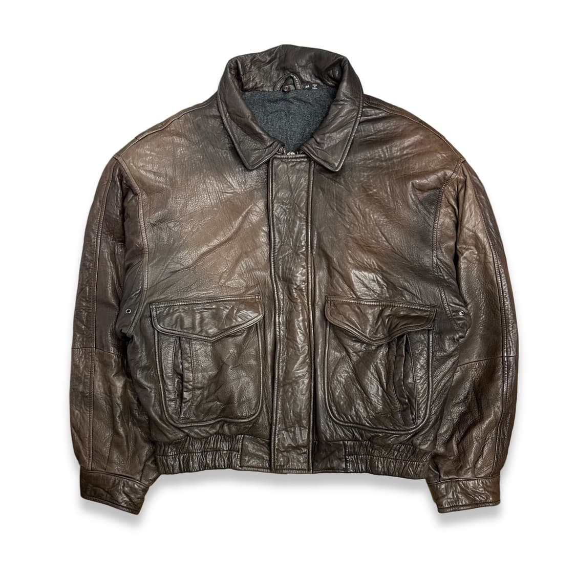 90s HUGO BOSS 에비에에터 레더 자켓 44 상품이미지3