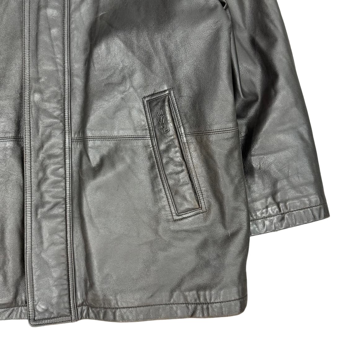 90s YSL Lambskin half jacket 상품이미지4