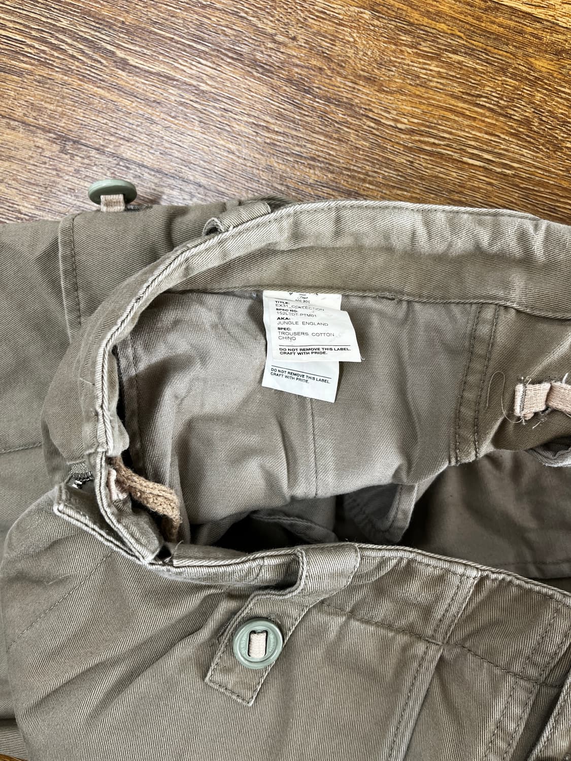 wtaps 더블탭스 잉글랜드 정글 카고 팬츠 / 베이지 - 2(M) 상품이미지4