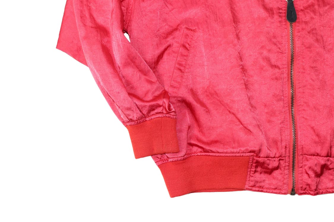 1990s USA FREESY HOTTS 새틴 집업 블루종 상품이미지4