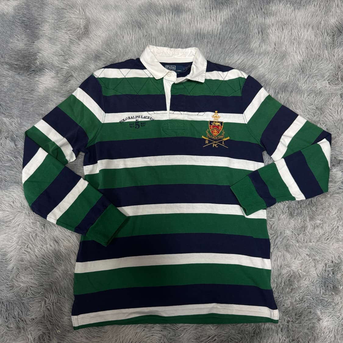 큐알신형 폴로랄프로렌 클래식핏 럭비셔츠 M사이즈 상품이미지4