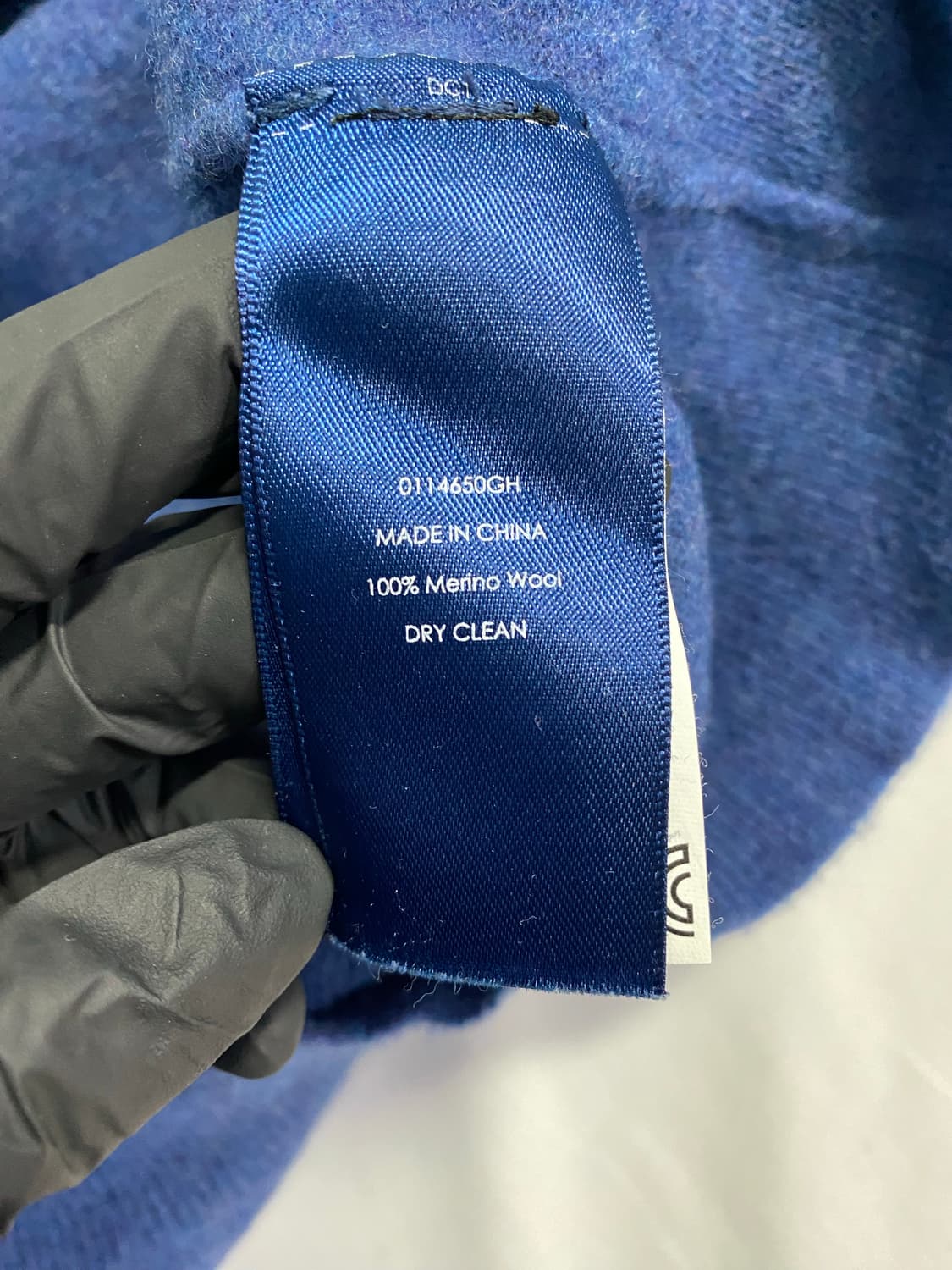 폴로 랄프로렌 메리노 울 블루 니트 XL 상품이미지6