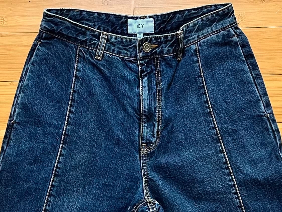 이에이 핀턱 데님팬츠 M 상품이미지3