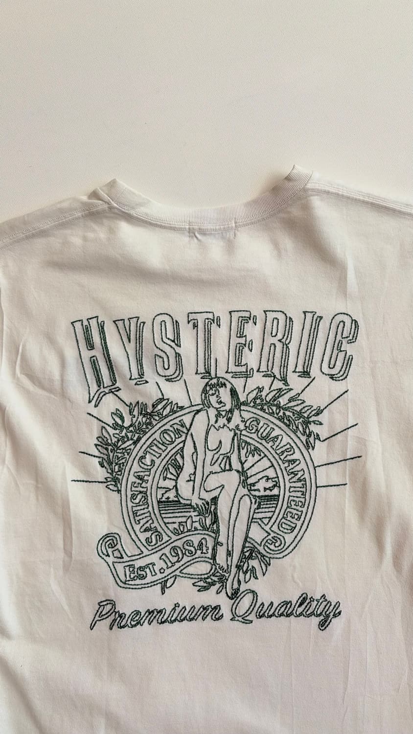 히스테릭 글래머 자수 티셔츠 상품이미지1