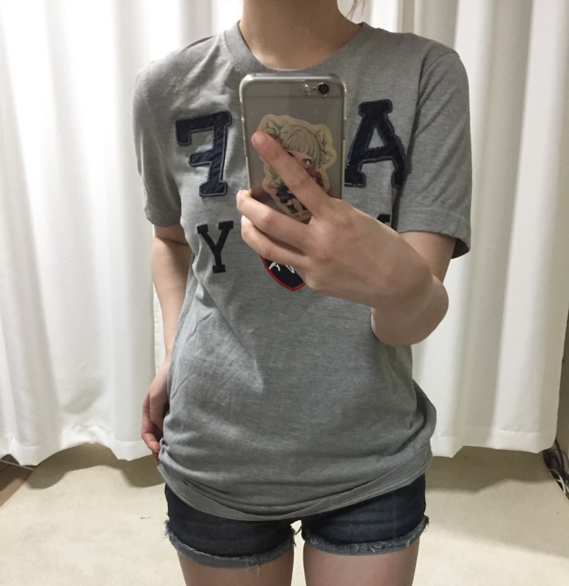 아베크롬비 그레이 반팔 티셔츠 상품이미지1