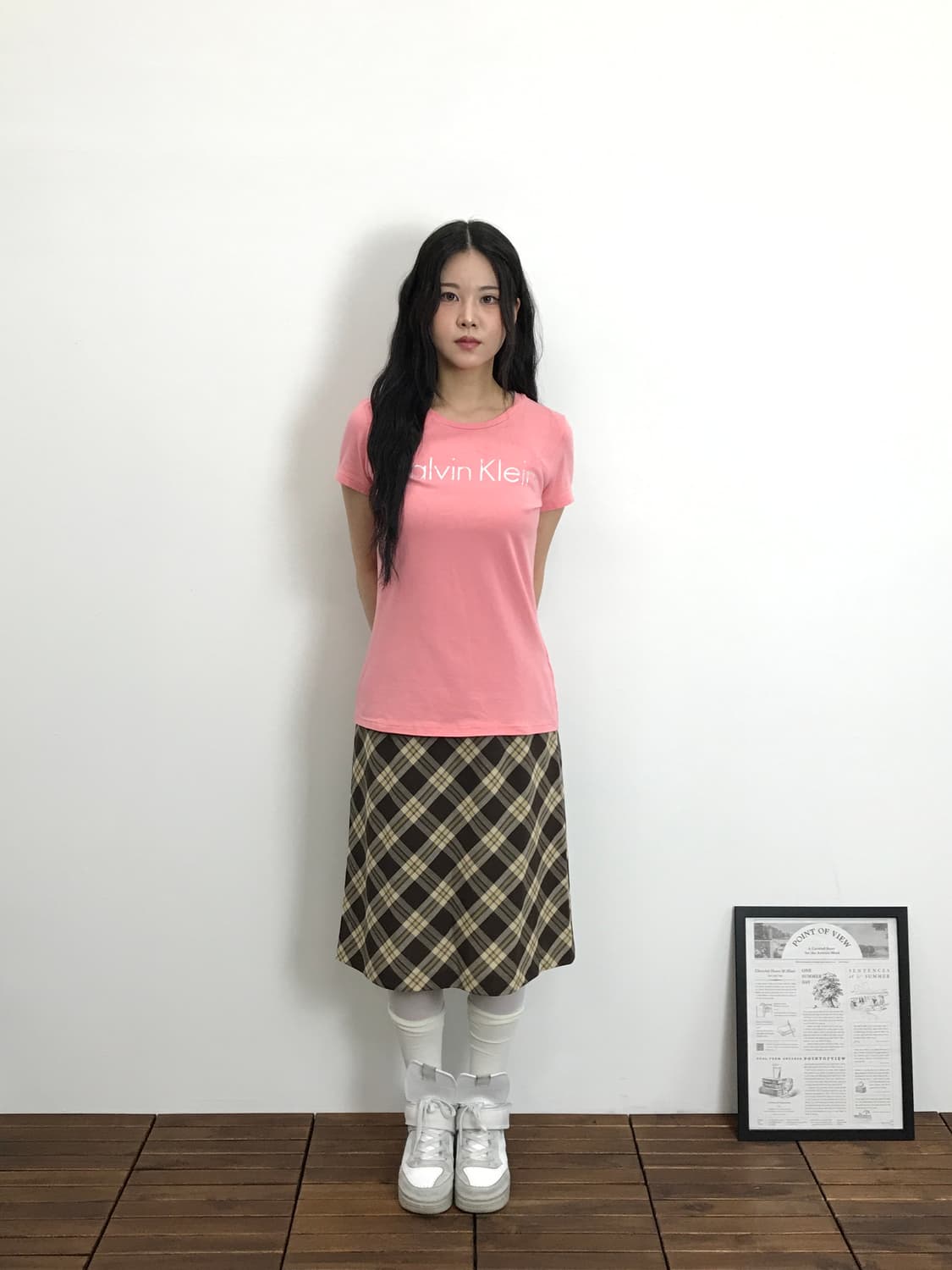 Calvin Klein Pink Short Sleeve T-Shirts 상품이미지1