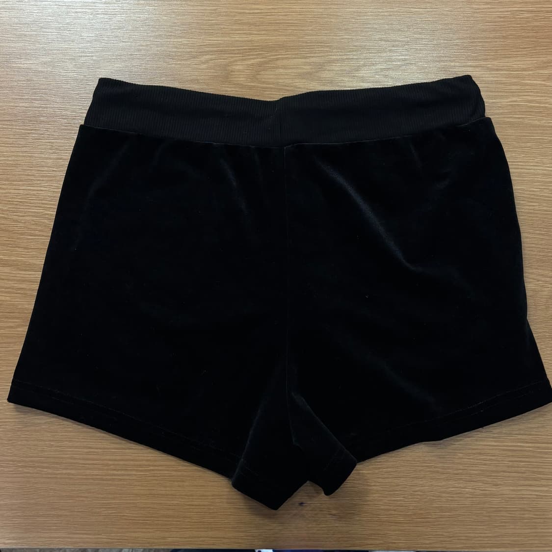 벨벳 자수 하트 블랙 펑키 반바지  쇼츠  상품이미지6