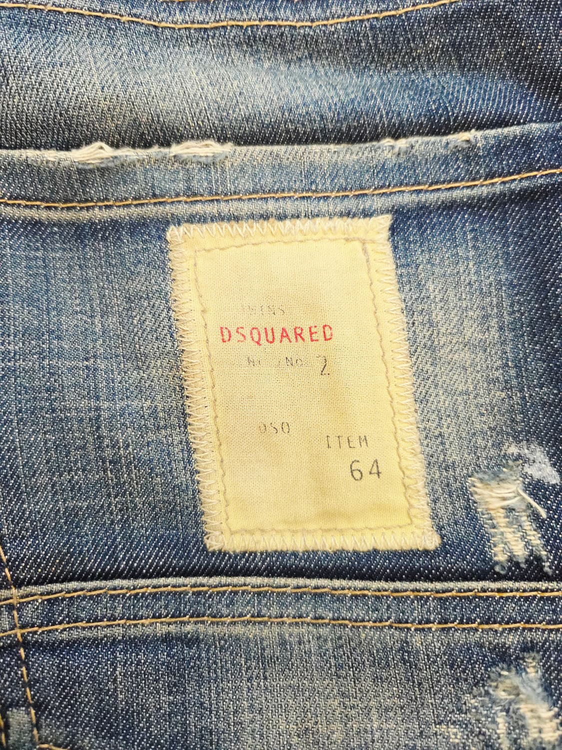 디스퀘어드2(DSQUARED2) 워싱 디스트로이드 진 상품이미지5