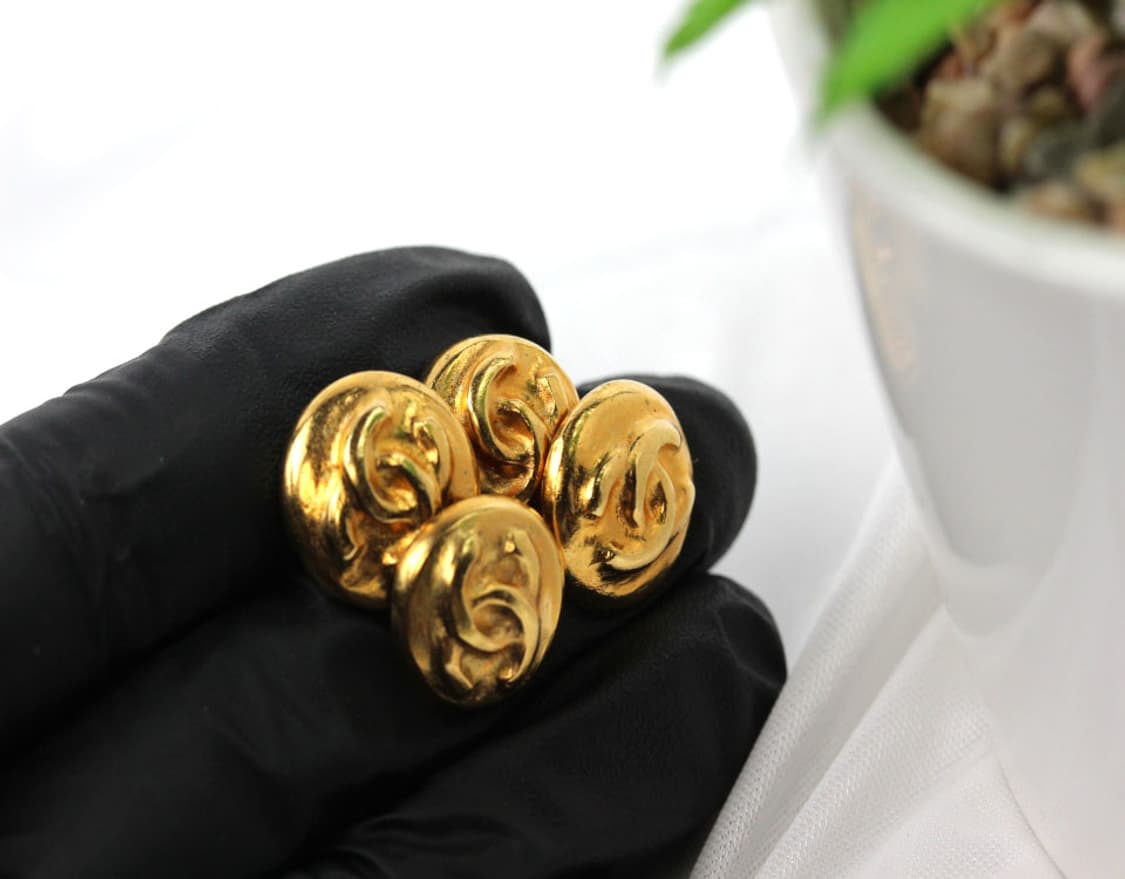 샤넬 A+등급 남자 명품 커프스 빈티지 단추 모티브 상품이미지7