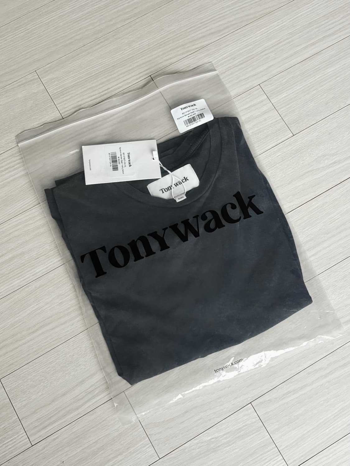 Signature Garment Dyed T-shirt Carbon 상품이미지2